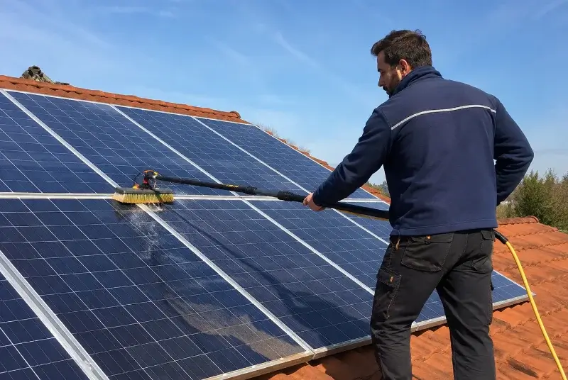 Nettoyage et entretien de panneaux solaires à Brach